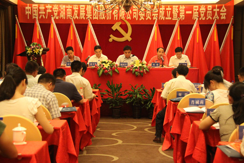 中共湖南發(fā)展集團股份有限公司委員會(huì )成立大會(huì )暨公司第一屆黨員代表大會(huì )勝利召開(kāi)