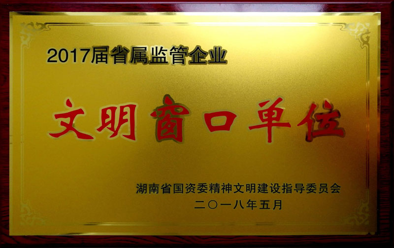 湖南發(fā)展集團養老產(chǎn)業(yè)有限公司榮獲“省屬監管企業(yè)文明窗口單位”稱(chēng)號