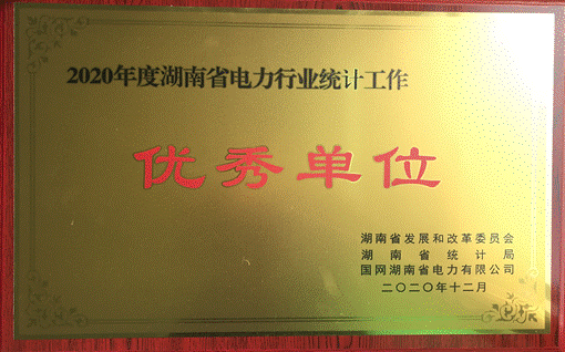 湖南發(fā)展集團股份有限公司株洲航電分公司榮獲“2020年度湖南省電力行業(yè)統計優(yōu)秀單位”稱(chēng)號